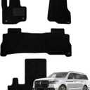 WENNEBIRD Superior Carpet Floor Mats for 2018-2024 Lincoln Navigator 7 Seats (Not for 8 Seats), 0.6-Inch Ultra-Thick, Noise-Reducing, All-Weather Waterproof Anti-Slip  4-Pc Set