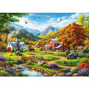 HUADADA 1000 Piece Puzzles for Adults - Country Life - Jigsaw Puzzles for Adults and Kids 1000 Piece Educational Games Colorful Puzzles for Home Decoration