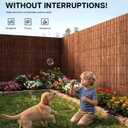No Drilling Natural Privacy Fence Screen, Brown, 4×10 FT | Balcony Privacy Fence for Garden, Patio, Balcony Cladding, Privacy Wind Protection, Weatherproof, UV-Resistant