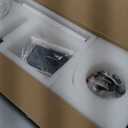 42" Wood Ceiling Fan with Lights Remote Control,Quiet DC Motor 3 Blade Ceiling Fans for Patio Living Room, Bedroom, Office,Indoor Outdoor(Raw wood+White)