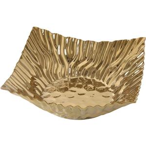 Pampa Bay MASCALI D'ORO, Square Centerpiece Gold, 14 × 14 × 4 in