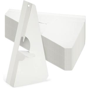 Juvale Cardboard Easel Stand for Signs - Self-Stick Cardboard Easel Backs - Adhesive Picture Frame Support - 9-Inch, White, 50 Pack, Compact