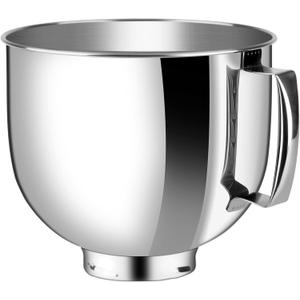 5 QT Stainless Steel Bowl,Compatible with Kitchenaid Artisan&Classic Series Silver,Polished