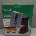Tastyle Single Serve Coffee Maker, Iced and Hot Coffee Machine for K Cup & Grounds, Compact Design, 40oz Removable Water Reservoir, 6 to 24 Oz Brew Sizes, Fits 7.3" Travel Mug, Black