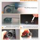 Glove Box Lock Assembly 77540-S9A-G01ZA Fit for Honda CR-V 2002-2006, Element 2003-2007 Replace 77540S9AG01ZA, black