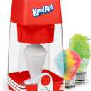Kool-Aid Electric Ice Shaver for Snow Cones & Frozen Drinks – Single Serve Machine with Stainless Steel Blades – Reusable Cone and Freezing Bowl Mold Included – Red, White & Blue