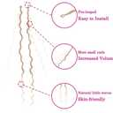 8 Packs Goddess Faux Locs Crochet Hair for Black Women, Long Goddess Locs Crochet Hair, Boho Style Locs, River Hair with Curly Ends (22Inch, OT27/613#, 8Packs)