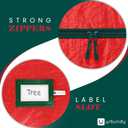 Heavy Duty Christmas Tree Storage Bag 9 Ft - Christmas Tree Bag Red - Tree Bags For Storage - Xmas Tree Storage Bag Holds 9 Ft Christmas Tree Bag For All Year Round Christmas Storage