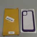 Miracase Glass Series for iPhone 11 Case 6.1 inch, Upgraded Full-Body Rugged Phone Bumper Case Cover with Built-in 9H Tempered Glass Screen Protector and Camera Protector, Purple