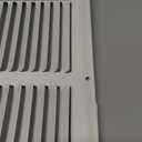 HVAC Premium 20'' x 28'' [Duct Opening] Flat Stamped Steel Return Air Grille - Sidewall and Ceiling - HVAC Vent Duct Cover - White [Outer Dimensions: 21.75''w X 29.75''h]