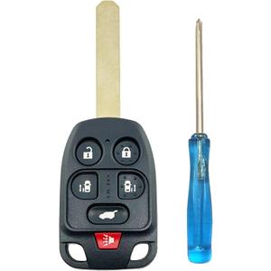 Replacement Key Fob Cover Case fit for 2011 2012 2013 Honda Odyssey Keyless Entry Key Fob Shell (6 Buttons)