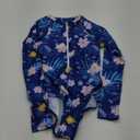Girl's One Piece Rash Guard Long Sleeve Swimsuits Bathing Suit (2XL)