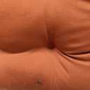 Blazing Needles Solid Twill U-Shaped Tufted Chair Cushions (Set of 2), 16", Spice