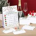 Colarr Christmas Games for Family Party Roll a Story Christmas Dice Game 20 Players with 2 Dice Xmas White Elephant Game for Classroom Activity Holiday Large Groups Families