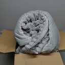 BEDELITE Fleece Oversized Queen Comforter Set -Super Soft & Warm Fluffy Light Grey Bedding, Luxury Fuzzy Heavy Bed Set for Winter with 2 Pillow Cases