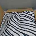 GAOMON Large Washable Rug 8x10 Modern Area Rugs for Living Room Contemporary Stripes Print Accent Rug Indoor Soft Lightweight Rug Non Slip Backing Throw Carpet for Bedroom Dining Room Office Beige