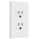 ENERLITES Duplex Receptacle, Matching Screwless Wall Plate Included, Residential Grade Duplex Outlet, Tamper-Resistant, Child-Safe, Grounding, 15A 125V, UL Listed, T-61581-TR-WSI10P, White, 10 Pack