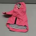Dog Raincoat rain Jacket Raincoat Dogs Waterproof Small Medium Breeds Zip Closure Storage Pocket Harness Hole Pink S