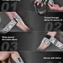 MANUEKLEAR Bench Press Elbow Sleeve Weightlifting for Men and Women, 40" Nylon Elbow Wraps for Weightlifting and Powerlifting (Snowfield Gray)