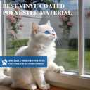MAGZO Pet Proof Window&Door Screen Replacement Mesh, 60" W x 96" L, Best Vinyl Coated Polyester Dog Cat Resistant Heavy Duty, DIY Adjustable Net Netting Curtain Wire Fits Any Smaller Size, Black