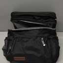 MIYCOO Lunch Bag & Lunch Box for Men Women, Double Deck Leakproof Insulated Soft Large Adult Camping Cooler bag for Work, Beach, Picnic, Travel (Black, 15L)