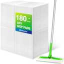 UNIMADE Dry Sweeping Cloths, 180 Count Mop Refill Compatible with Swiffer Sweeper - Disposable Duster Refills Mops for Cleaning Hardwood Floor Dust