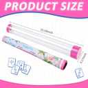Unittype 25" Mahjong Mat Tube Storage with Pink Caps for Mini Mahjong Mat
