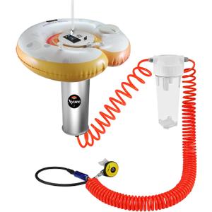 Scuba Diving Ventilator System, Portable Tankless Lung Underwater Breathing Device with 50FT Long Tube, High-Flow Rechargeable Air Compressor for Snorkeling, Recreational Diving & Fishing