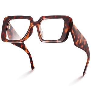 miyya Blue Light Blocking Glasses for Women, Blue Light Glasses for Women Oversized Fashion Glasses, Anti UV Ray-Spring Hinge, Pack 3