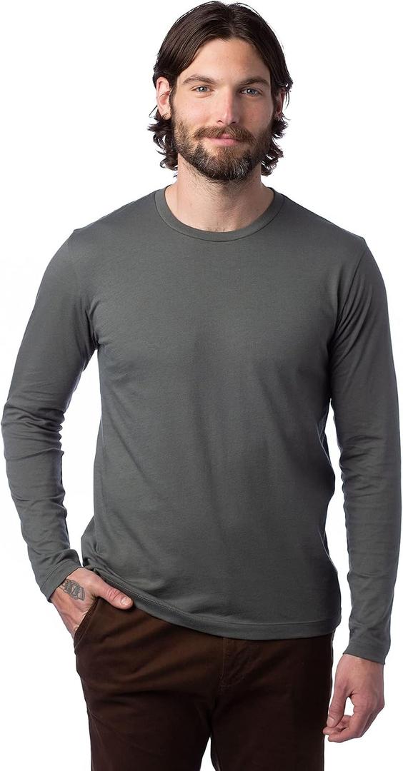 Alternative Men's Shirt, Go-To Long Sleeve Tee (S)
