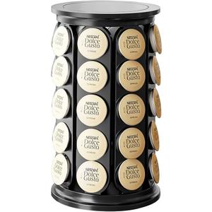 SAVORI Coffee Pod Storage Carousel Holder Organizer Compatible with 40 Keurig K-Cup Pods (Black)