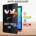 Tri-Fold Case Compatible with Huawei Mediapad M5 8.4 Inch(SHT-AL09/SHT-W12), Includes a Screen Protector - Premium PU Leather Tri-Fold Cover with Auto Sleep/Wake (Big Eyes)