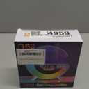 Aeehuck Mini Wireless Speaker with Atmosphere Light, Wireless Charging, Alarm Clock and Bedside Lamp (White)