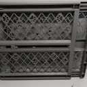 MYPET North States Paws Portable Pet Gate: 26-40" Wide. Pressure Mount. No Tools Needed. Made in USA, 23" Tall, Expandable, Durable Dog Gates for Doorways, Fieldstone Gray