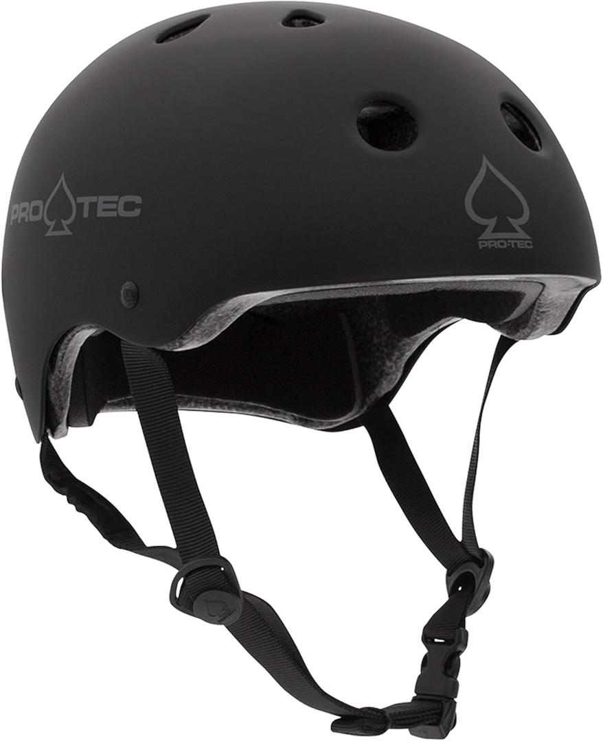 Pro-Tec Classic Certified Skate Helmet (X-Small, Matte Black)