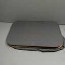 LONBET Laundry Basket with Lid, Made from Breathable Fabric | Aesthetic Clothes Hampers for Laundry with Side Handles & Sturdy Bamboo Frame (40 Gallons - Double, Gray)