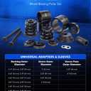 Orion Motor Tech Wheel Bearing Press Kit for Front Wheel Drive Bearing Removal & Installation, 24pc Wheel Bearing Puller Tool Set with Sliding Screws Universal Bushings Sleeves
