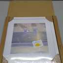 VNVNK 16x16 Frame White, Perfect for 16x16 Inch Picture without Mat or 12x12 Inch Picture with Mat, Home Wall Decor Picture Frame-1 PCS