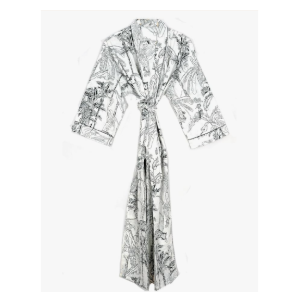 Pure 100% Cotton Robe For Womens Bathrobe Dressing Gown Long sleepwear Free Size Kimono