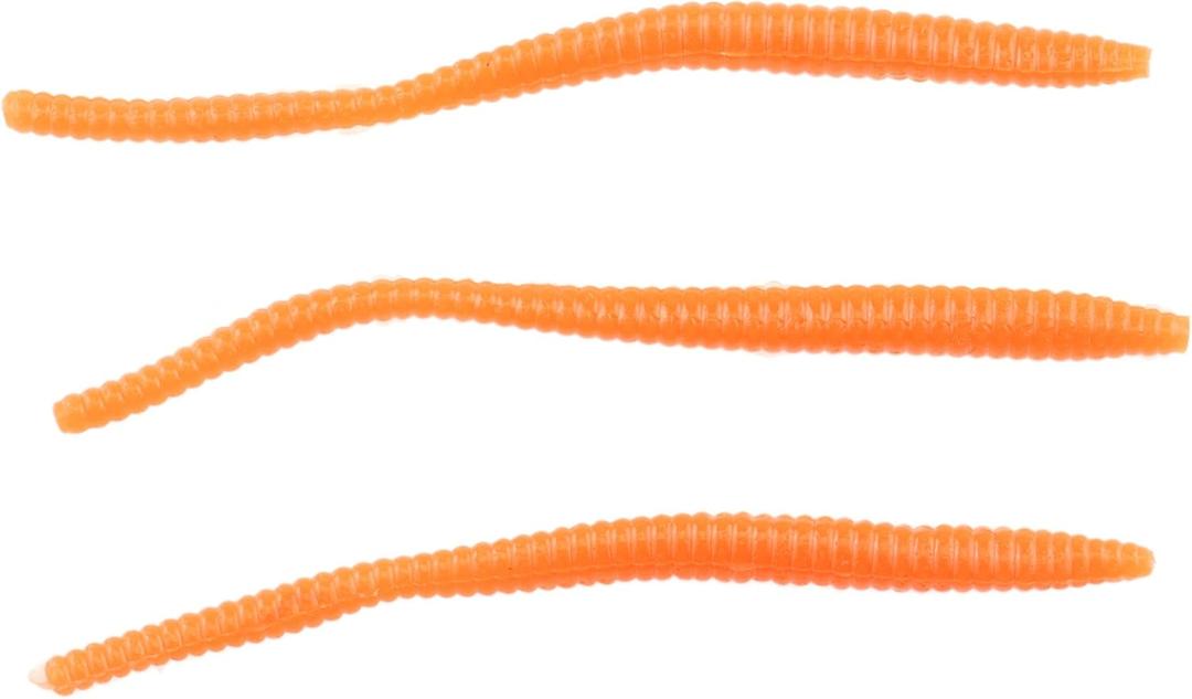Berkley PowerBait Power Floating Trout Worm Fishing Soft Bait (3" (15 Count), Fluorescent Orange - Original Scent)
