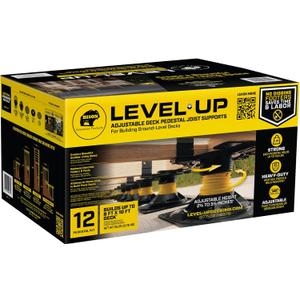 Level.Up System Adjustable Deck Pedestal Joist Support Kit, 12-Pedestal Kit (7079806002)