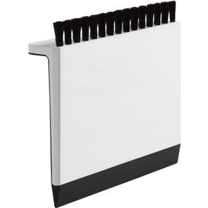 Kohler K-6379-0 Kitchen Sink Squeegee and Countertop Brush, Multi-Purpose, Cleans Wet and Dry Spills, Dishwasher Safe, White