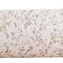 ECOCOTT 100% Washed Cotton Pillowcase for Hair and Skin Linen Feel Soft Comfortable Breathable 1 Pcs Pillow Case with Envelope Closure Body Size (20"x54") (Mini Green Leaves Floral)