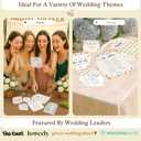 STOFINITY Wildflower Bridal Shower Games for Guests - Wedding Advice and Wishes for The Mr and Mrs, Find The Guest Bingo Bridal Shower Decorations, Funny He Said She Said Would You Rather Game Ideas