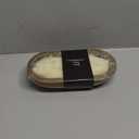 Pavilion Gift Company - Friends 9 oz - 100% Soy Wax Decorative Wooden Dough Bowl Candle Scent: White Jasmine