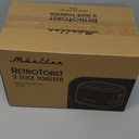 MELLERHOME RetroMod 2 Slice Toaster, Retro Looks with Upgraded Advanced Components, 7 Browning Levels, 3 Functions (Reheat, Defrost, Cancel), Removable Crumb Tray, Under Base Cord Storage, Black
