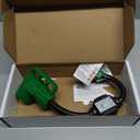 RVGUARD Overload Protector 50 Amp to 110 Volt RV Adapter Cord with Circuit Breaker, NEMA 5-15P to NEMA 14-50R Electrical Power Adapter with LED Power Indicator, 18 Inch, Green, ETL Listed