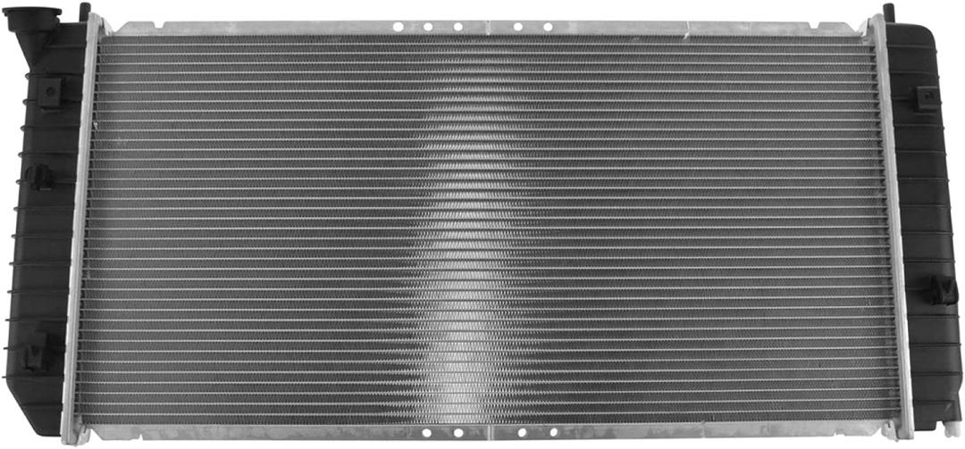 TRQ Radiator Assembly Aluminum Core Compatible with 00-05 Buick LeSabre Pontiac Bonneville CU2347 CU2348 CU2348CC GM3010113
