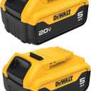 DEWALT 20V MAX 5 Ah Lithium Ion Battery 2-Pack (DCB205-2)