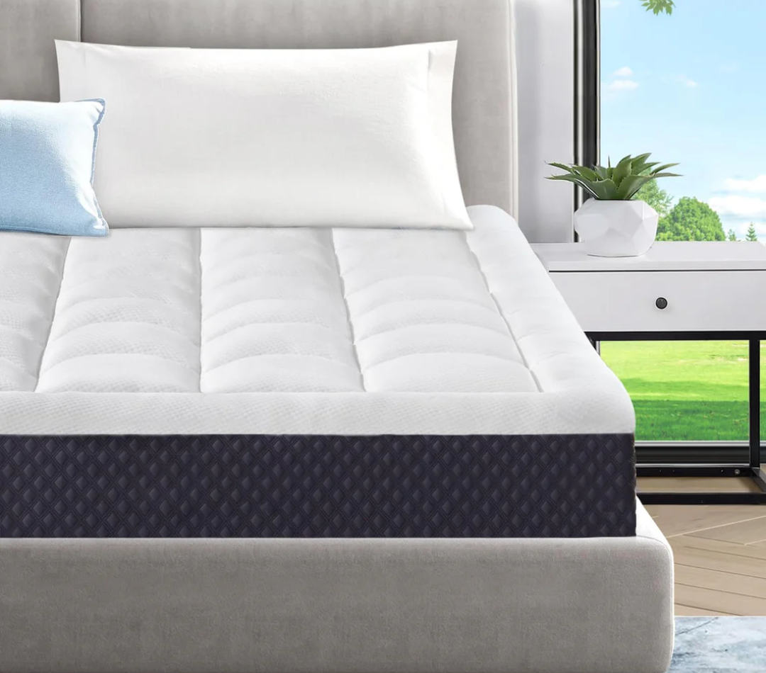 ELEMUSE Cooling Gel Memory Foam Plus Pillowtop Mattress, CertiPUR-US® Certified Breathable Bed in a Box for Pressure Relief, Fiberglass-Free